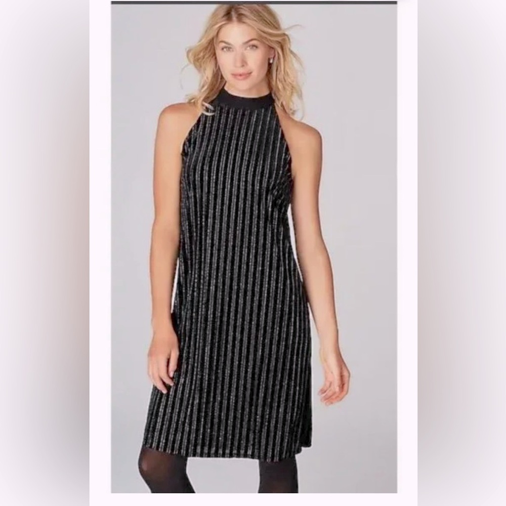 JJill Wearever Velvet Halter Dress